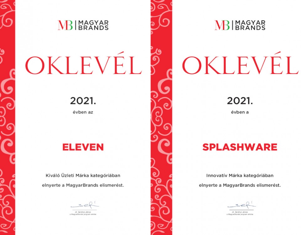 Eleven Ltd. MagyarBrands award